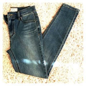 Free people High rise skinny crop